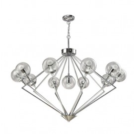 Подвесная люстра Crystal Lux Fabricio SP11 Chrome/Transparente - fabricio_sp11_chrome_transparente_1