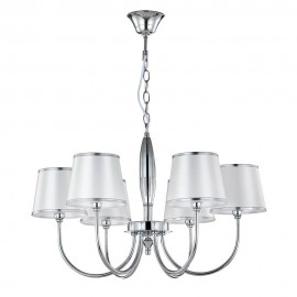 Подвесная люстра Crystal Lux FAVOR SP6 CHROME - Подвесная люстра Crystal Lux FAVOR SP6 CHROME