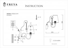 Бра Freya Adelaide FR2306-WL-01-W - Бра Freya Adelaide FR2306-WL-01-W