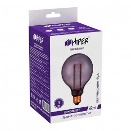 Лампа светодиодная Hiper E27 4W 1800K дымчатая HL-2230 - _l_2230_2
