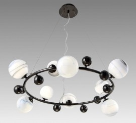 Подвесная люстра Crystal Lux Salvadore SP9H Black Chromium - salvadore_sp9__black_chromium_1