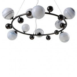 Подвесная люстра Crystal Lux Salvadore SP9H Black Chromium - salvadore_sp9__black_chromium_2