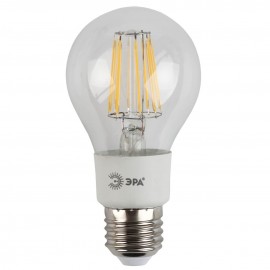 Лампа светодиодная филаментная ЭРА E27 5W 2700K прозрачная F-LED A60-5W-827-E27 Б0019010 - Лампа светодиодная филаментная ЭРА E27 5W 2700K прозрачная F-LED A60-5W-827-E27 Б0012535