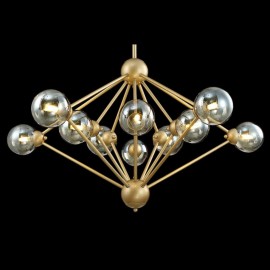 Подвесная люстра Crystal Lux Francisca SP10 Gold/Cognac - Подвесная люстра Crystal Lux Francisca SP10 Gold/Cognac