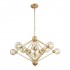 Подвесная люстра Crystal Lux Francisca SP10 Gold/Cognac - Подвесная люстра Crystal Lux Francisca SP10 Gold/Cognac