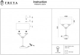Настольная лампа Freya Tina FR5034TL-02CH - fr5034tl_02c__1