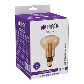 Лампа светодиодная Hiper E27 4W 1800K янтарная HL-2238 - _l_2238_2