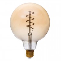 Лампа светодиодная филаментная Thomson E27 5W 1800K шар прозрачная TH-B2183