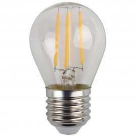 Лампа светодиодная филаментная ЭРА E27 5W 4000K прозрачная F-LED P45-5W-840-E27 Б0043439 - Лампа светодиодная филаментная ЭРА E27 5W 4000K прозрачная F-LED P45-5W-840-E27 Б0043439
