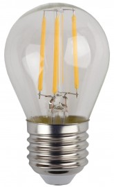 Лампа светодиодная филаментная ЭРА E27 5W 4000K прозрачная F-LED P45-5W-840-E27 Б0043439 - Лампа светодиодная филаментная ЭРА E27 5W 4000K прозрачная F-LED P45-5W-840-E27 Б0039191