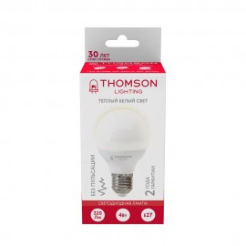Лампа светодиодная Thomson E27 4W 3000K шар матовая TH-B2361 - t__b2361_1