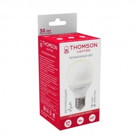 Лампа светодиодная Thomson E27 4W 3000K шар матовая TH-B2361 - Лампа светодиодная Thomson E27 4W 3000K шар матовая TH-B2361