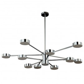 Подвесная люстра Crystal Lux Goracio SP10+1 D1100 Chrome - Подвесная люстра Crystal Lux Goracio SP10+1 D1100 Chrome