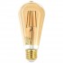 Лампа светодиодная филаментная ЭРА E27 7W 2400K прозрачная F-LED ST64-7W-824-E27 gold Б0047664 - Лампа светодиодная филаментная ЭРА E27 7W 2400K прозрачная F-LED ST64-7W-824-E27 gold Б0047664