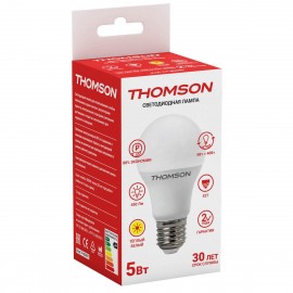 Лампа светодиодная Thomson E27 5W 3000K груша матовая TH-B2097 - t__b2097_1