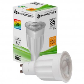Лампа светодиодная Наносвет GU10 10W 2700K прозрачная LE-MR16A-10/GU10/927 L270 - Лампа светодиодная Наносвет GU10 10W 2700K прозрачная LE-MR16A-10/GU10/927 L270