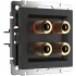 Акустическая розетка Werkel х4 черный матовый WL08-AUDIOx4 4690389063725 - Акустическая розетка Werkel х4 черный матовый WL08-AUDIOx4 4690389063725