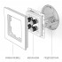 Акустическая розетка Werkel х4 черный матовый WL08-AUDIOx4 4690389063725 - 4690389063725_1
