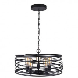Люстра подвесная Carol TL1187H-05BK Toplight - Подвесная люстра Toplight Carol TL1187H-05BK