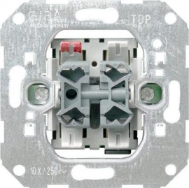 Выключатель управления жалюзи Gira System 55 10A 250V 015900 - Выключатель управления жалюзи Gira System 55 10A 250V 015900