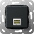 Розетка компьютерная MJ RJ45 Gira System 55 6a кат черный матовый 569510 - Розетка компьютерная MJ RJ45 Gira System 55 6a кат черный матовый 569510