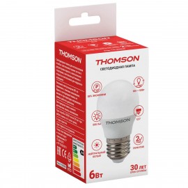 Лампа светодиодная Thomson E27 6W 4000K шар матовая TH-B2038 - t__b2038_1