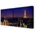 Модульная картина TL-D4004 Toplight - Модульная картина Ночной Париж Toplight 50x100см TL-D4004