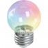Лампа светодиодная Feron E27 1W RGB прозрачный LB-37 38129 - Лампа светодиодная Feron E27 1W RGB прозрачный LB-37 38129