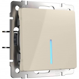 Выключатель Werkel одноклавишный проходной с подсветкой слоновая костьWL03-SW-1G-2W-LED-ivory 469038 - Выключатель Werkel одноклавишный проходной с подсветкой слоновая костьWL03-SW-1G-2W-LED-ivory 469038