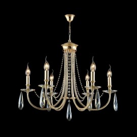 Подвесная люстра Crystal Lux Victoria SP6 Gold/Amber - Подвесная люстра Crystal Lux Victoria SP6 Gold/Amber
