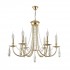 Подвесная люстра Crystal Lux Victoria SP6 Gold/Amber - victoria_sp6_gold_amber_1