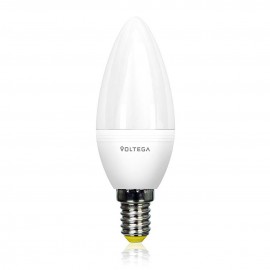 Лампа светодиодная Voltega E14 5.5W 2800К свеча матовая VG2-C2E14warm5W 8337 - Лампа светодиодная Voltega E14 5.5W 2800К свеча матовая VG2-C2E14warm5W 8337