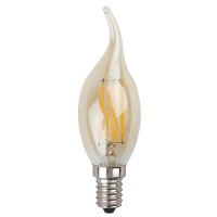 Лампа светодиодная филаментная ЭРА E14 5W 2700K золотая F-LED BXS-5W-827-E14 gold Б0027940