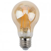 Лампа светодиодная филаментная ЭРА E27 9W 2700K золотая F-LED A60-9W-827-E27 gold Б0035038