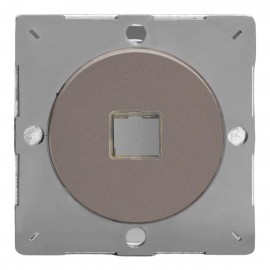 Монтажная плата Varilight розетки RJ-45 без разъема Pewter effect/олово EGD1R - Монтажная плата Varilight розетки RJ-45 без разъема Pewter effect/олово EGD1R