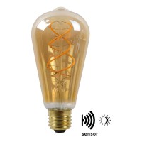Лампа светодиодная Lucide E27 4W 2200K янтарная 49032/04/62