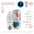 Лампа светодиодная ЭРА E27 7W 4000K прозрачная LED B35-7W-840-E27-Clear Б0028481 - led_b35_7__840_e27_clear_b0028481_1