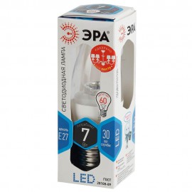 Лампа светодиодная ЭРА E27 7W 4000K прозрачная LED B35-7W-840-E27-Clear Б0028481 - led_b35_7__840_e27_clear_b0028481_3