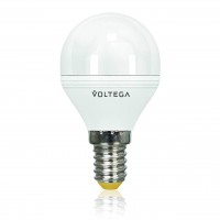 Лампа светодиодная Voltega E14 5.7W 4000К шар матовый VG2-G2E14cold6W 4701