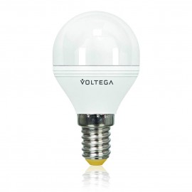 Лампа светодиодная Voltega E14 5.7W 4000К шар матовый VG2-G2E14cold6W 4701 - Лампа светодиодная Voltega E14 5.7W 4000К шар матовый VG2-G2E14cold6W 4701