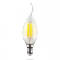 Лампа светодиодная филаментная Voltega E14 9W 4000К прозрачная VG10-CW1E14cold9W-F 7095