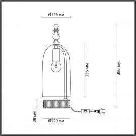 Настольная лампа Odeon Light Bell 4882/1T - Настольная лампа Odeon Light Bell 4882/1T