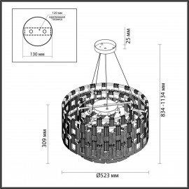 Подвесная люстра Odeon Light Buckle 4989/9 - Подвесная люстра Odeon Light Buckle 4989/9