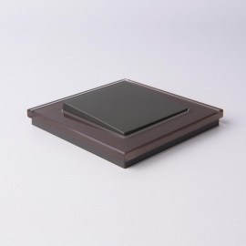 Выключатель Werkel одноклавишный проходной серо-коричневый WL07-SW-1G-2W 4690389053986 - Выключатель Werkel одноклавишный проходной серо-коричневый WL07-SW-1G-2W 4690389053986