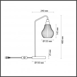 Настольная лампа Lumion Eleonora 4562/1T - 4562_1t_1