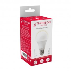 Лампа светодиодная Thomson E27 9W 3000K груша матовая TH-B2003 - t__b2003_3