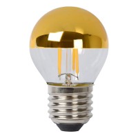 Лампа светодиодная диммируемая Lucide E27 4W 2700K золотая 49021/04/10