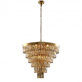 Подвесная люстра Crystal Lux Abigail SP-PL15 D620 GOLD/AMBER - Подвесная люстра Crystal Lux Abigail SP-PL15 D620 GOLD/AMBER