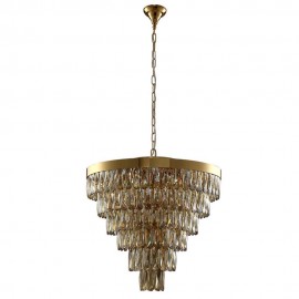Подвесная люстра Crystal Lux Abigail SP-PL15 D620 GOLD/AMBER - abigail_sp_pl15_d620_gold_amber_1