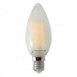 Лампа светодиодная филаментная Thomson E14 7W 4500K свеча матовая TH-B2136 - Лампа светодиодная филаментная Thomson E14 7W 4500K свеча матовая TH-B2136